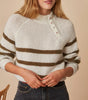 Chico Sweater - Olive/Ecru
