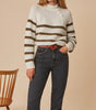 Chico Sweater - Olive/Ecru