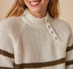 Chico Sweater - Olive/Ecru