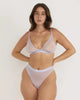 Mesh triangle bralette