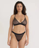 Mesh triangle bralette